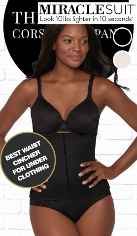 Miraclesuit Inches Off Waist Cincher - Black