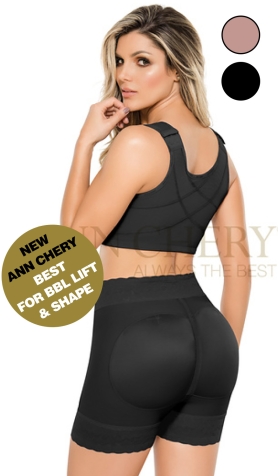High Waist Bum Lifter Shaper Short - Black