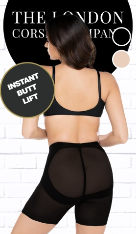 Miraclesuit Sheer Bum Boost Shorts - Black