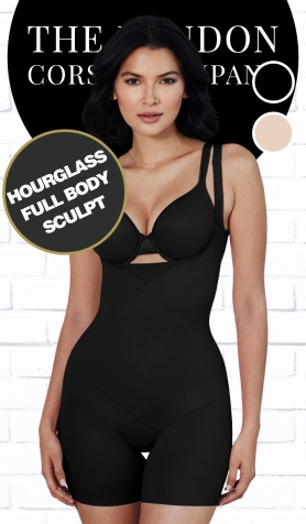Instant Tummy Tuck Bodysuit - Black